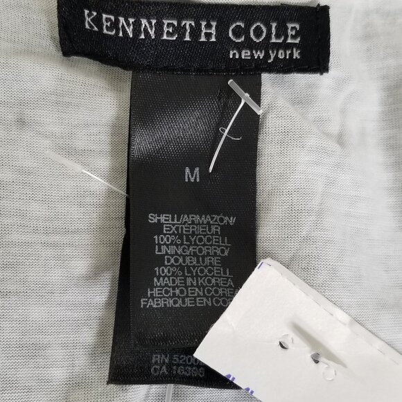 New Kenneth Cole Coquette Ruched Layered Tee Top M Womens Blouse - Picture 9 of 10